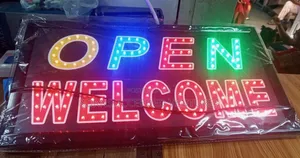 Open Welcome Sign Led Light