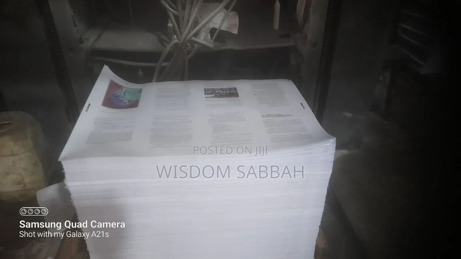 Printing of Books, Brochures, Receipts, Etc.