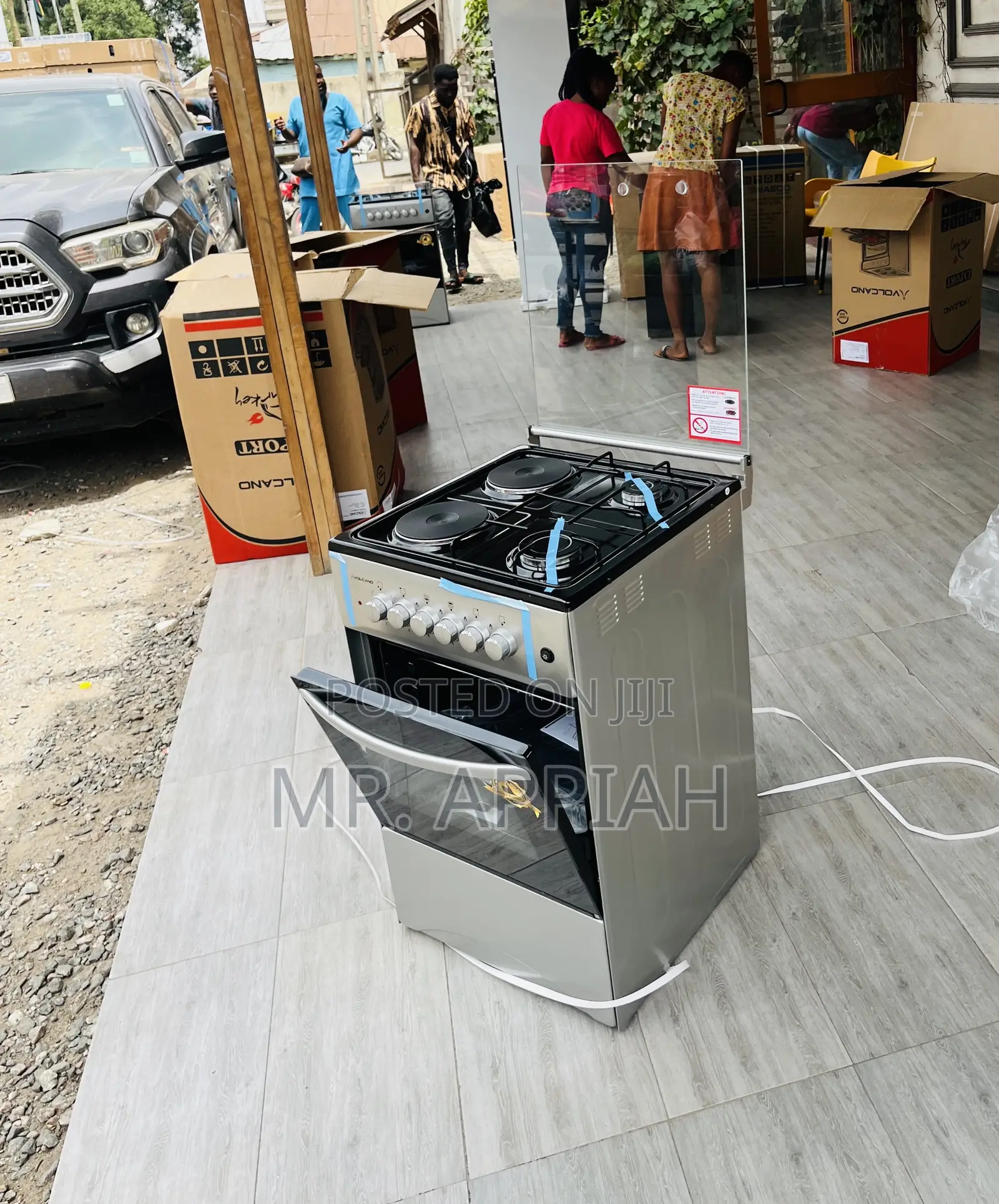 Shop Premium Volcano Gas Oven 2 + 2 Burner(Gray)