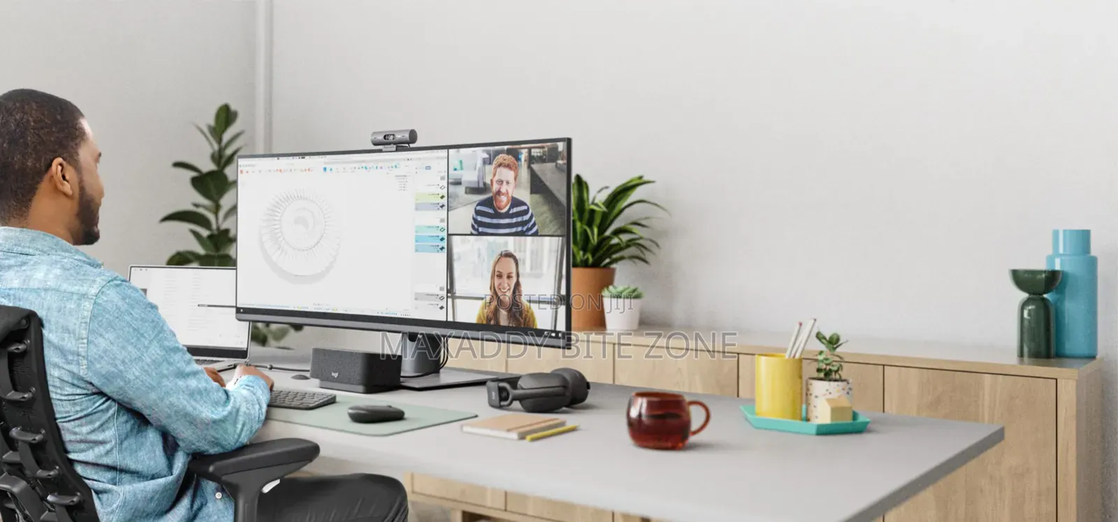 Logitech Brio 500 Webcam Light Correction Full Hd 1080p Cam