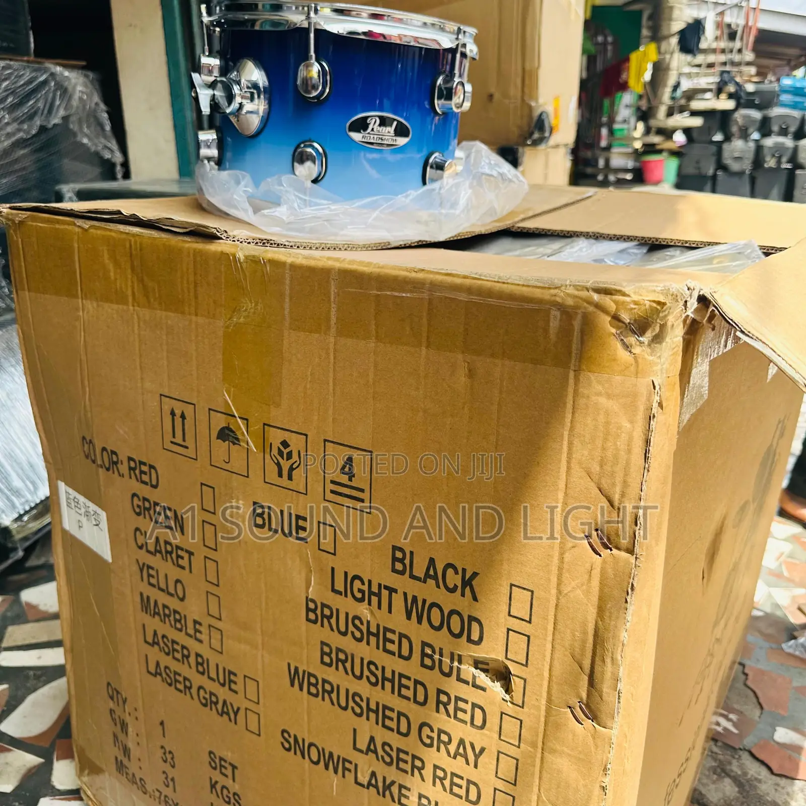Pearl Roadshow 5 Pieces Complete Drum Set [3 Cymbals]