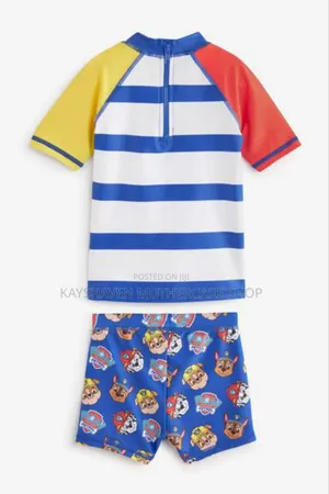 Two Piece Paw Patrol Baby Boy's Swimsuit 3-6months And 6-9m