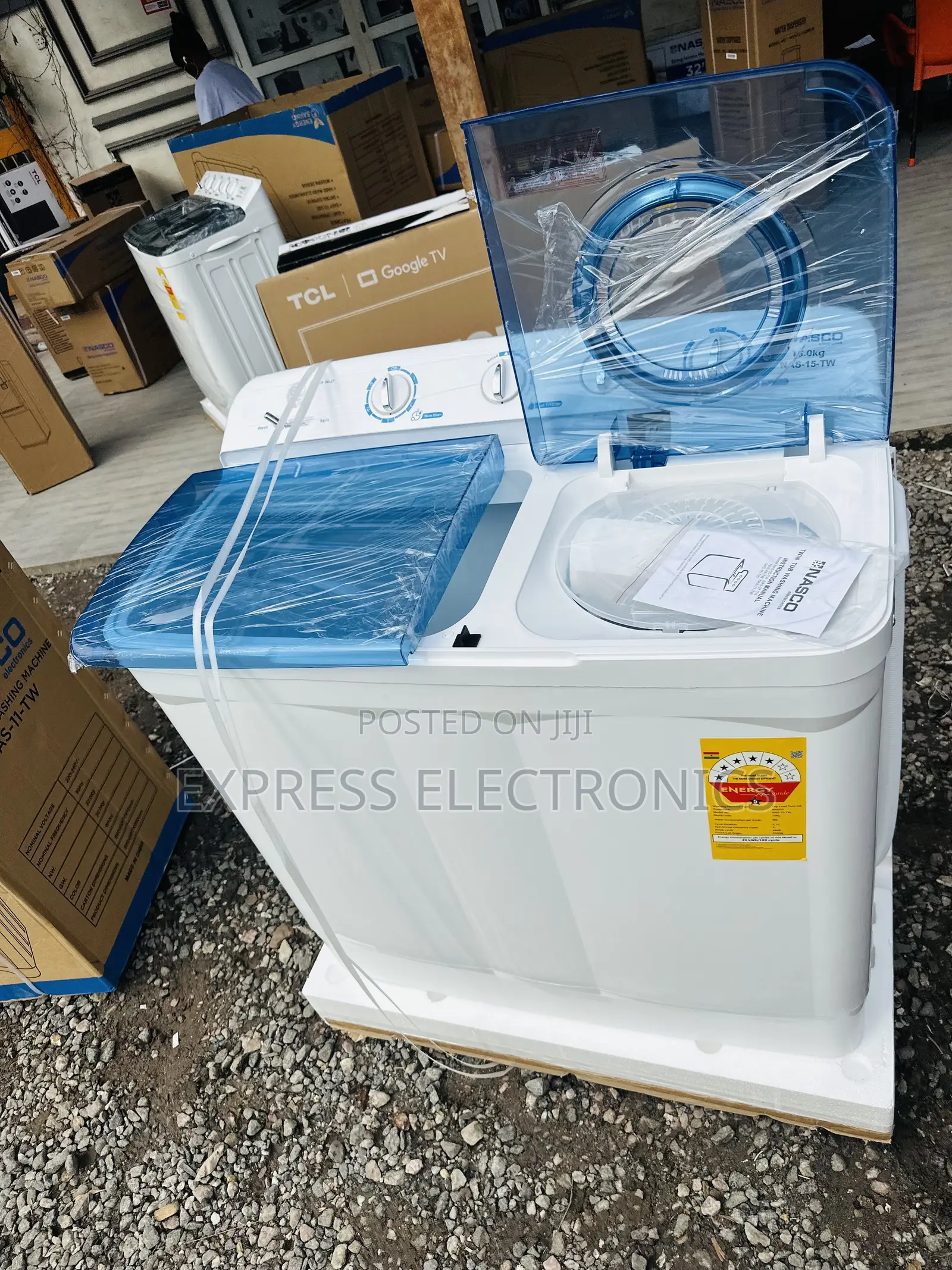 Long Lasting Washing Machine 8kg Nasco Semi Auto