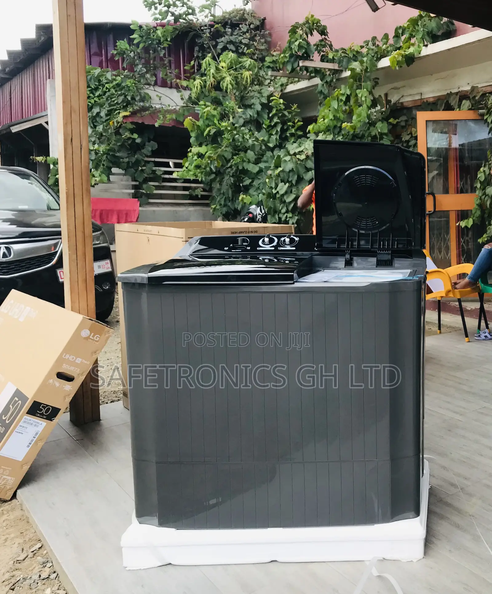 Lg Accurate 18kg Grey Topload Semiauto Twintub Washer