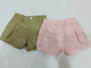 Two Pack Girl's Cargo Shorts