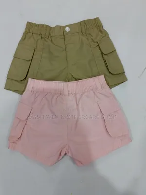 Two Pack Girl's Cargo Shorts