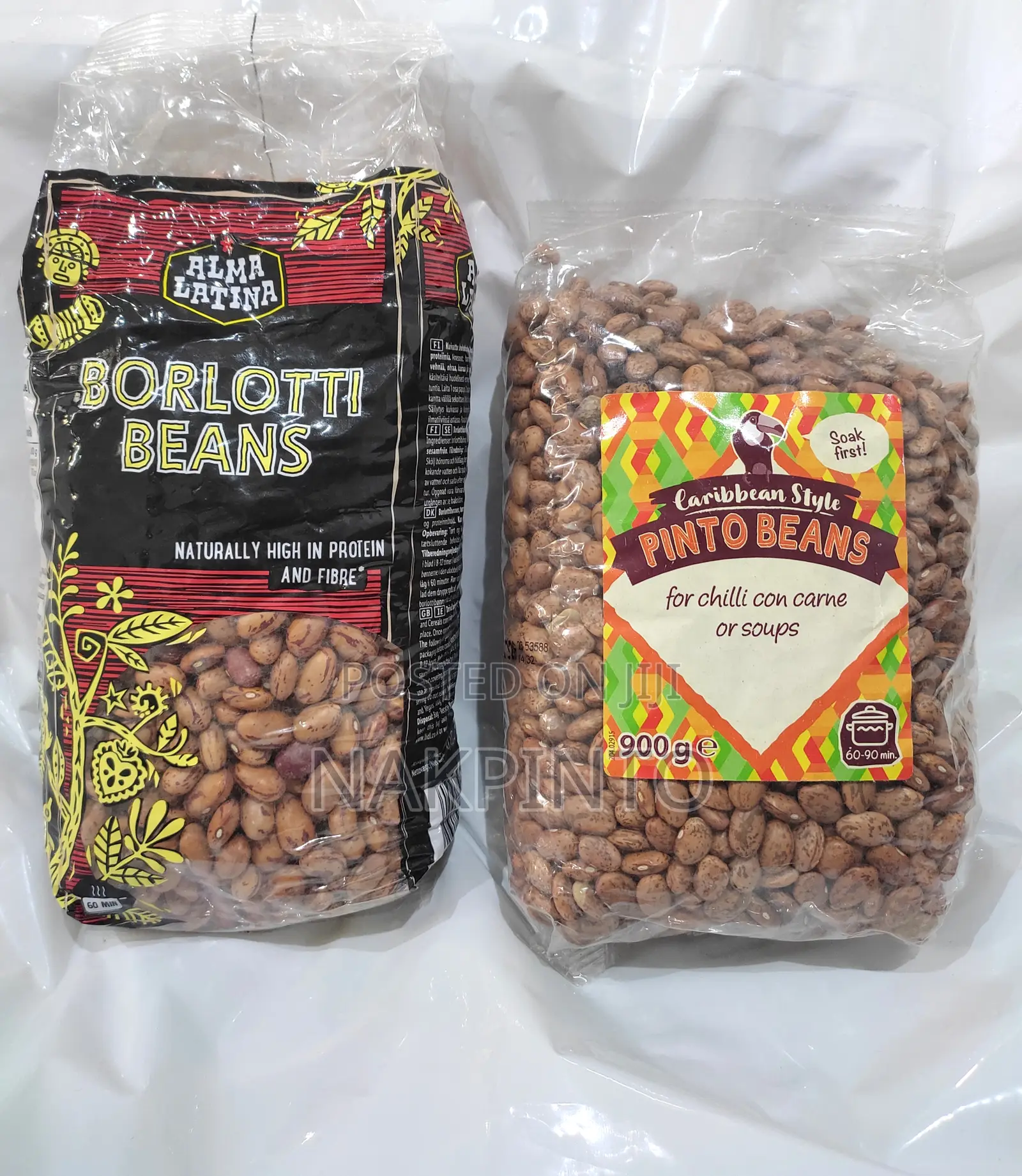 Pinto Beans. Borlotti Beans