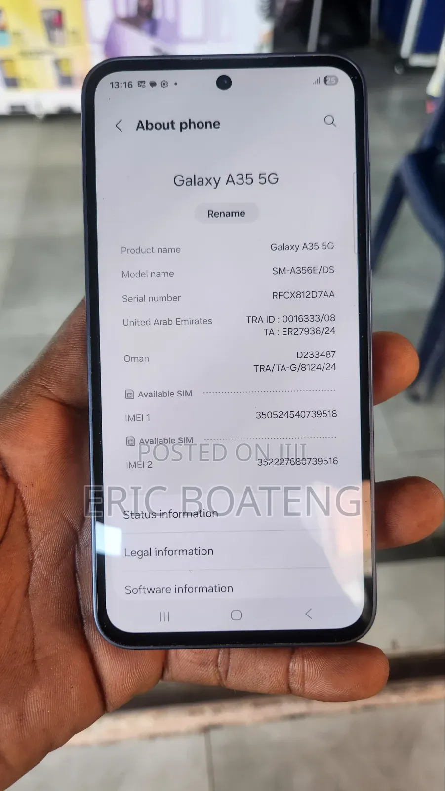 Samsung Galaxy A35 128 GB Blue