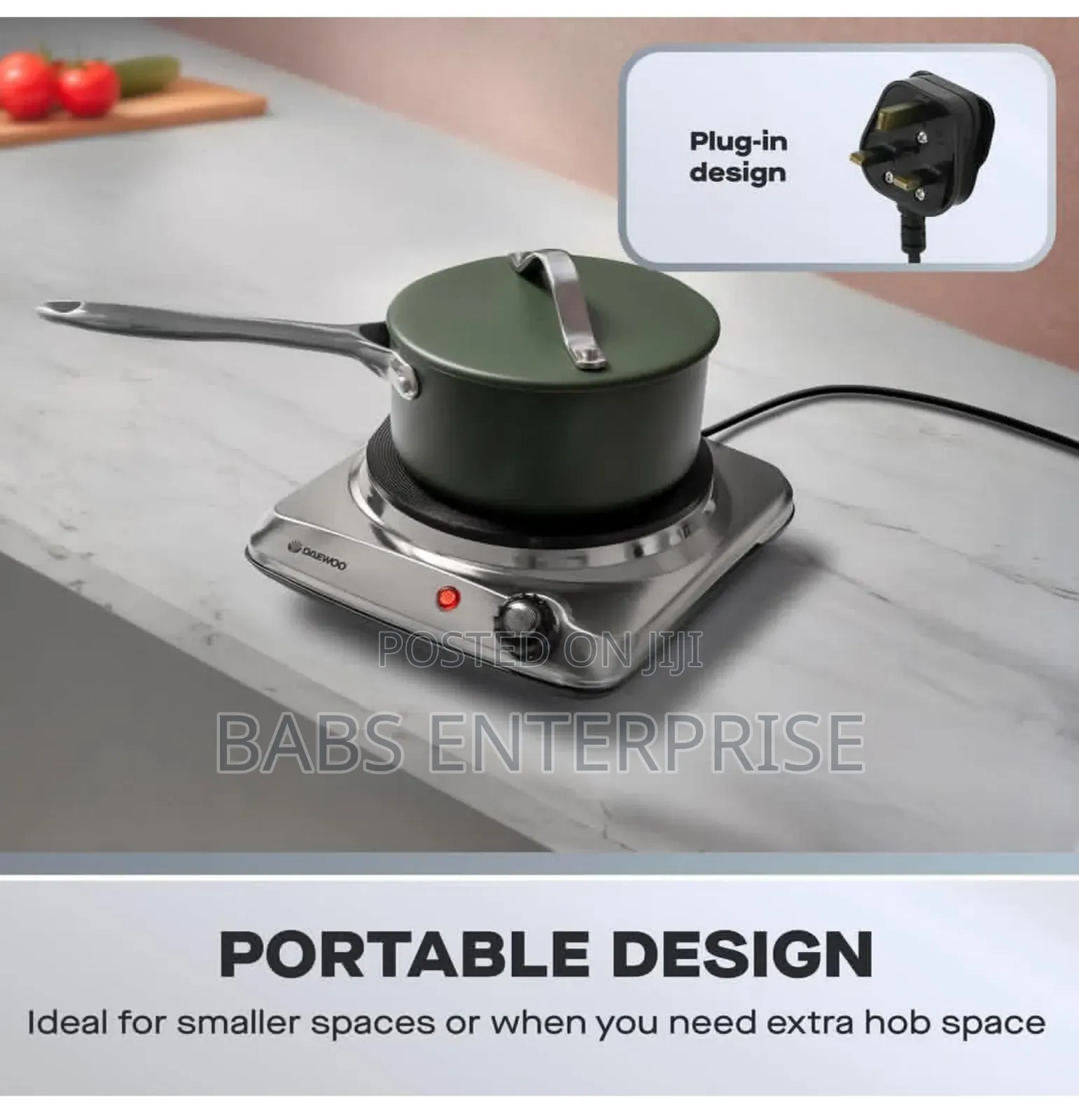 Daewoo Single Hot Plate Electric Hob - 1500w
