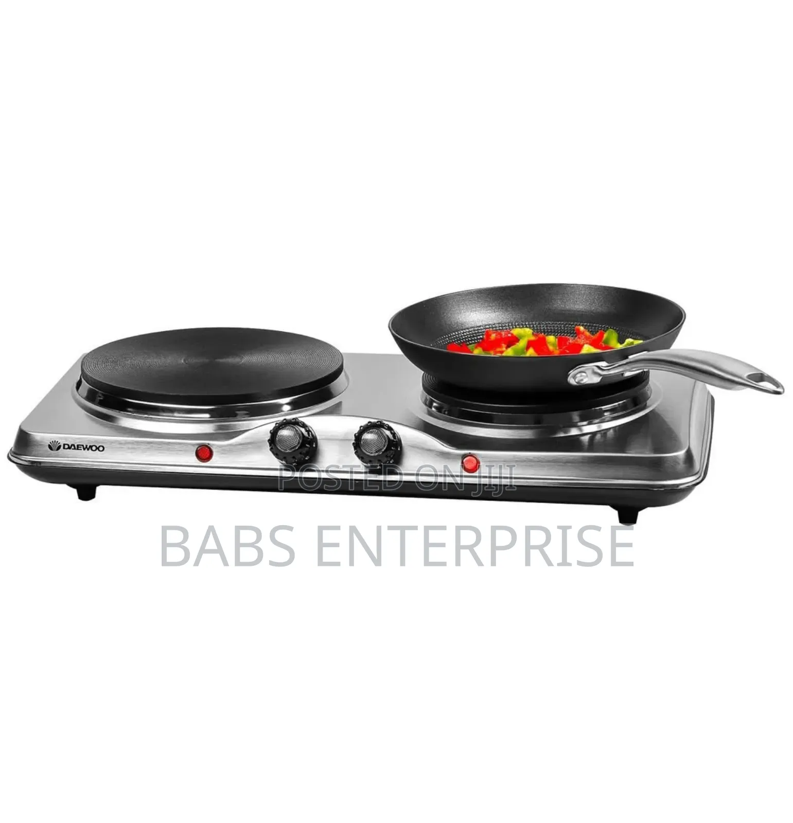 Daewoo Double Hot Plate Electric Hob - 1500w