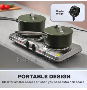 Daewoo Double Hot Plate Electric Hob - 1500w