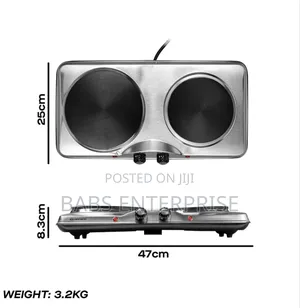 Daewoo Double Hot Plate Electric Hob - 1500w