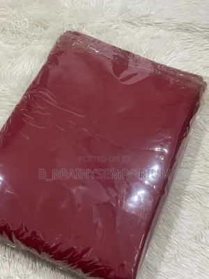 Plain Burgundy Bedsheet + 2 Pillow Cases