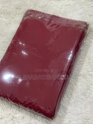 Plain Burgundy Bedsheet + 2 Pillow Cases