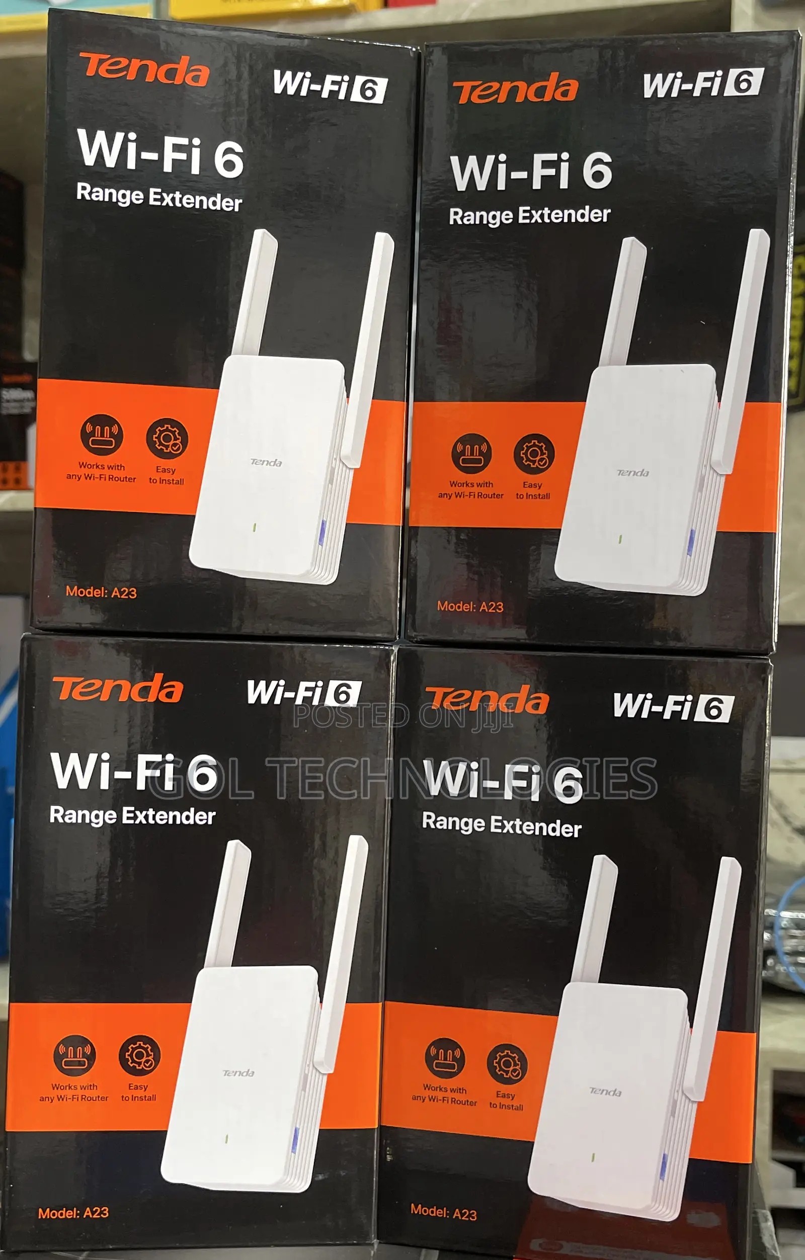Tenda Wireless Range Extender Wi-Fi 6 Dual Band A23
