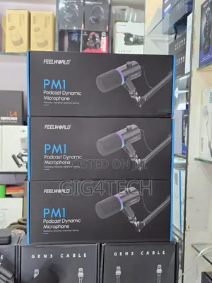 Feelworld Pm1 Podcast Usb-C XLR Microphone Long Arm