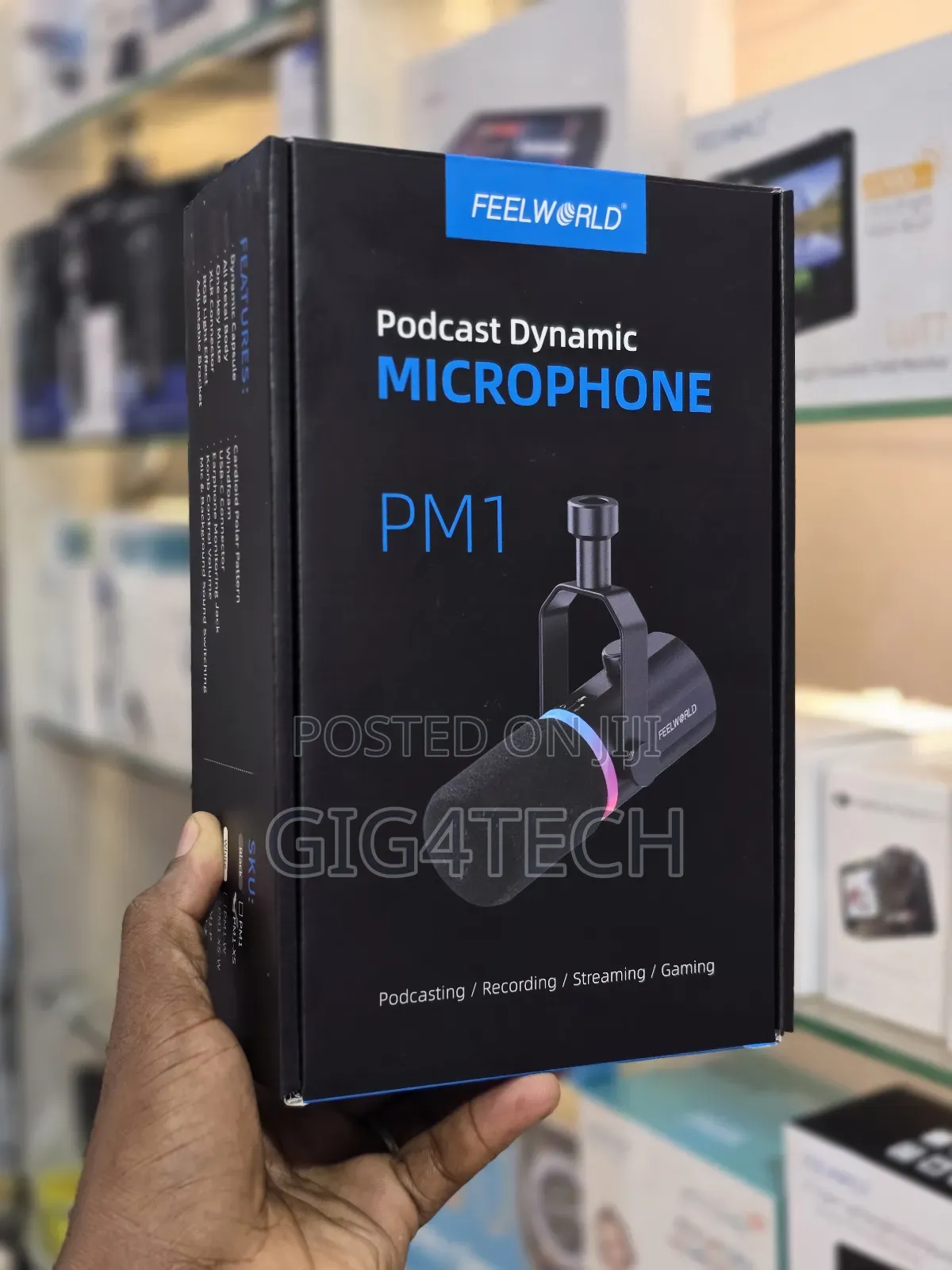 Feelworld Pm1 Podcast Usb-C XLR Microphone Short Arm
