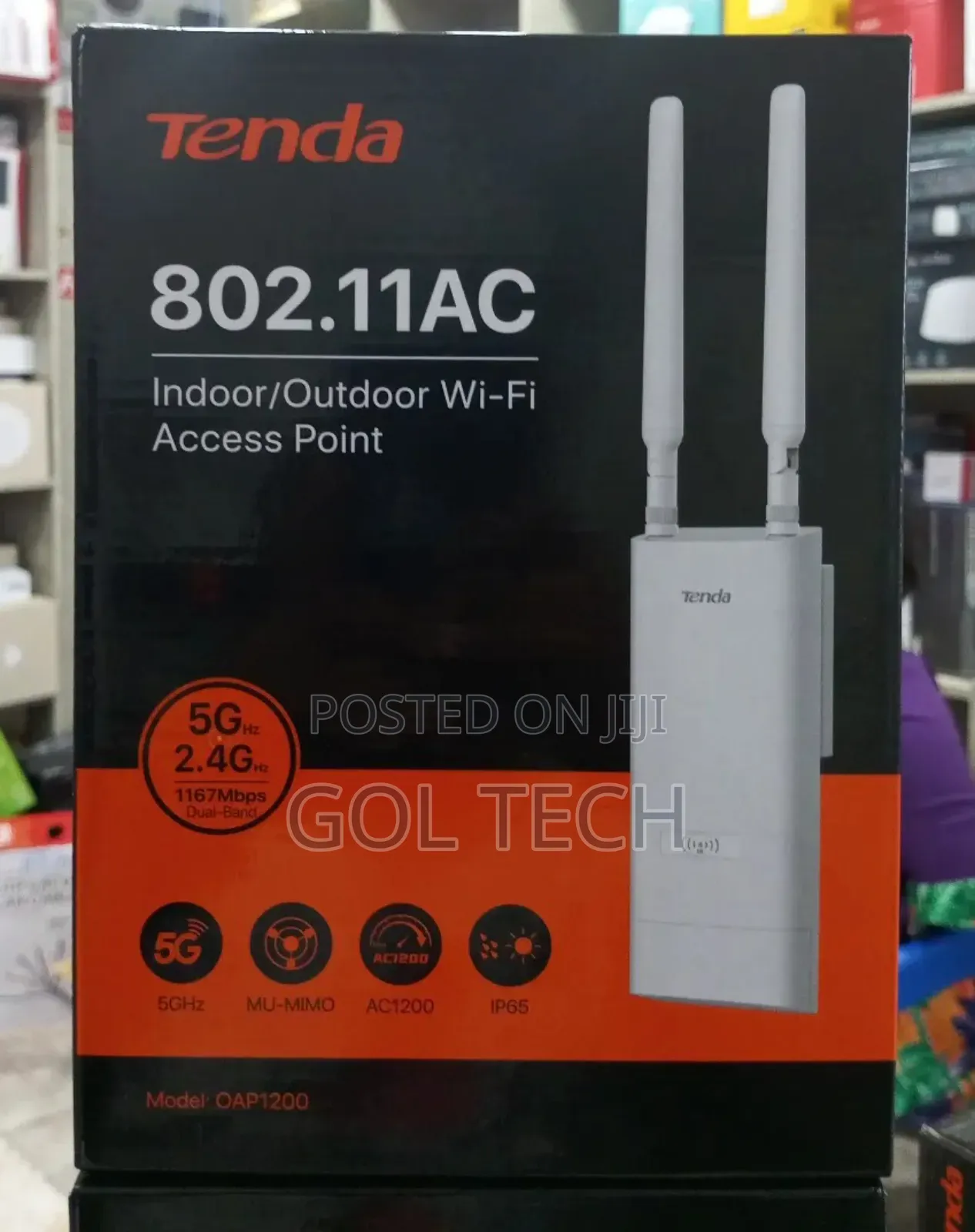Tenda Wireless Access Point Dual Band Indoor/Outdoor Oap1200