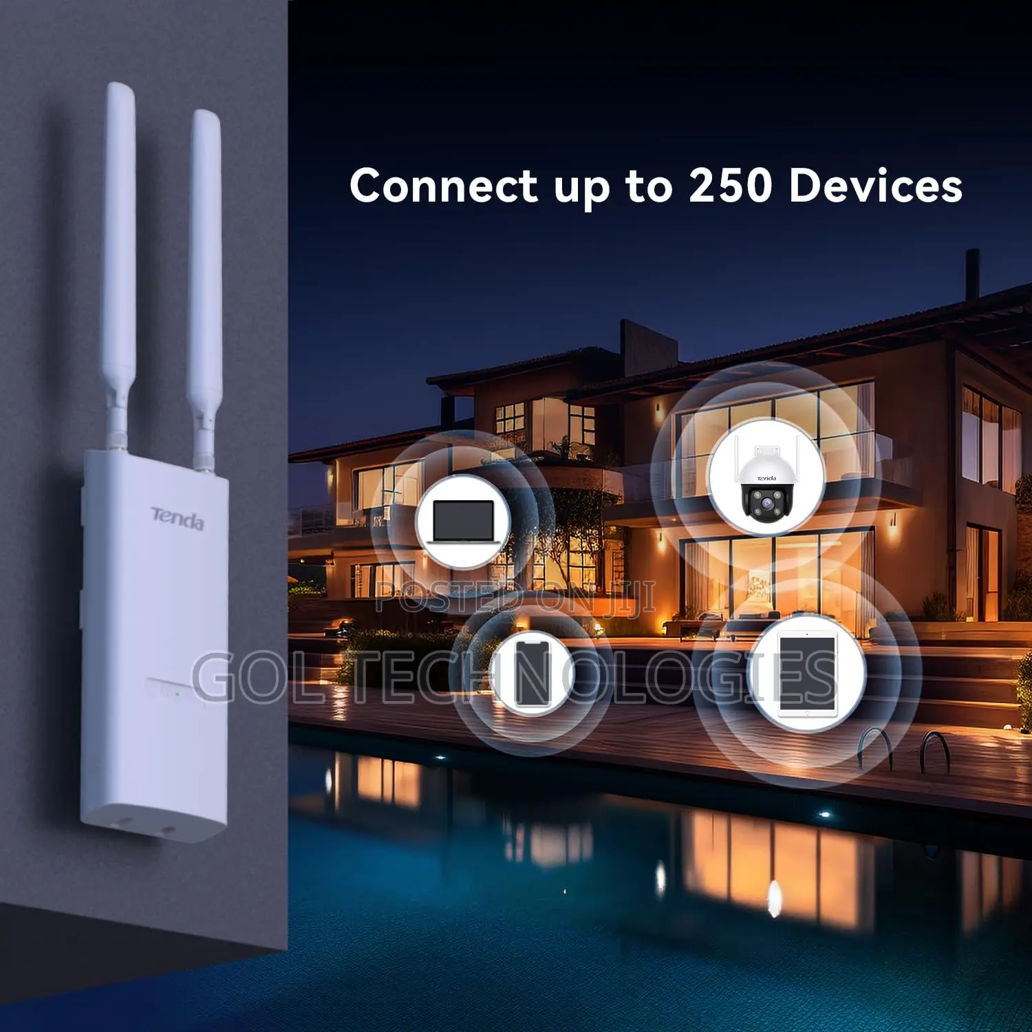Tenda Access Point 802.11ac Indoor/ Outdoor Wifi Dual Band