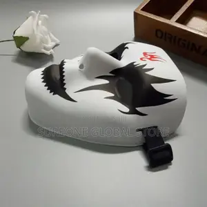 Performance Full Face Mask Hand-Painted White Street Dan