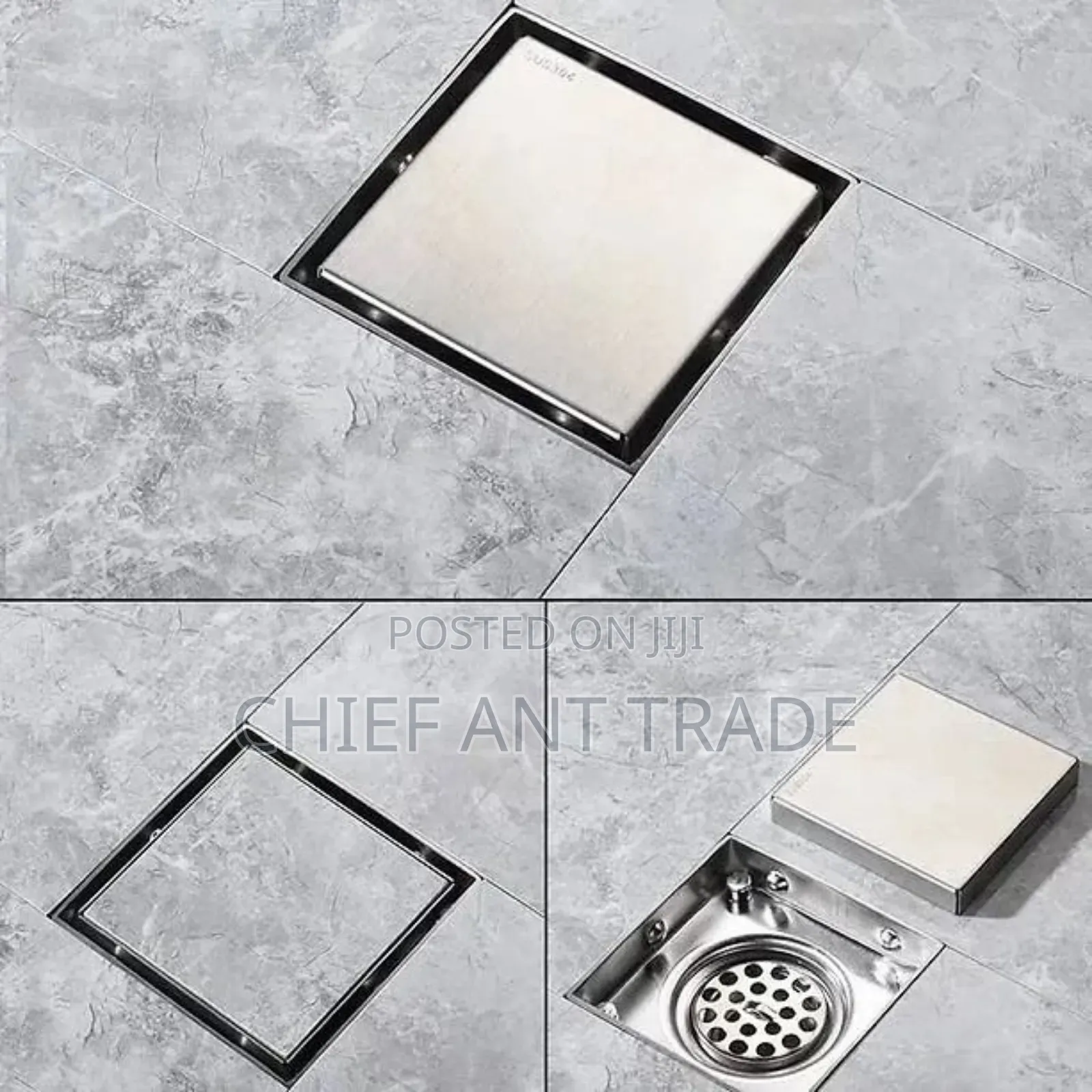 Floor Drains 10cm Silver 555