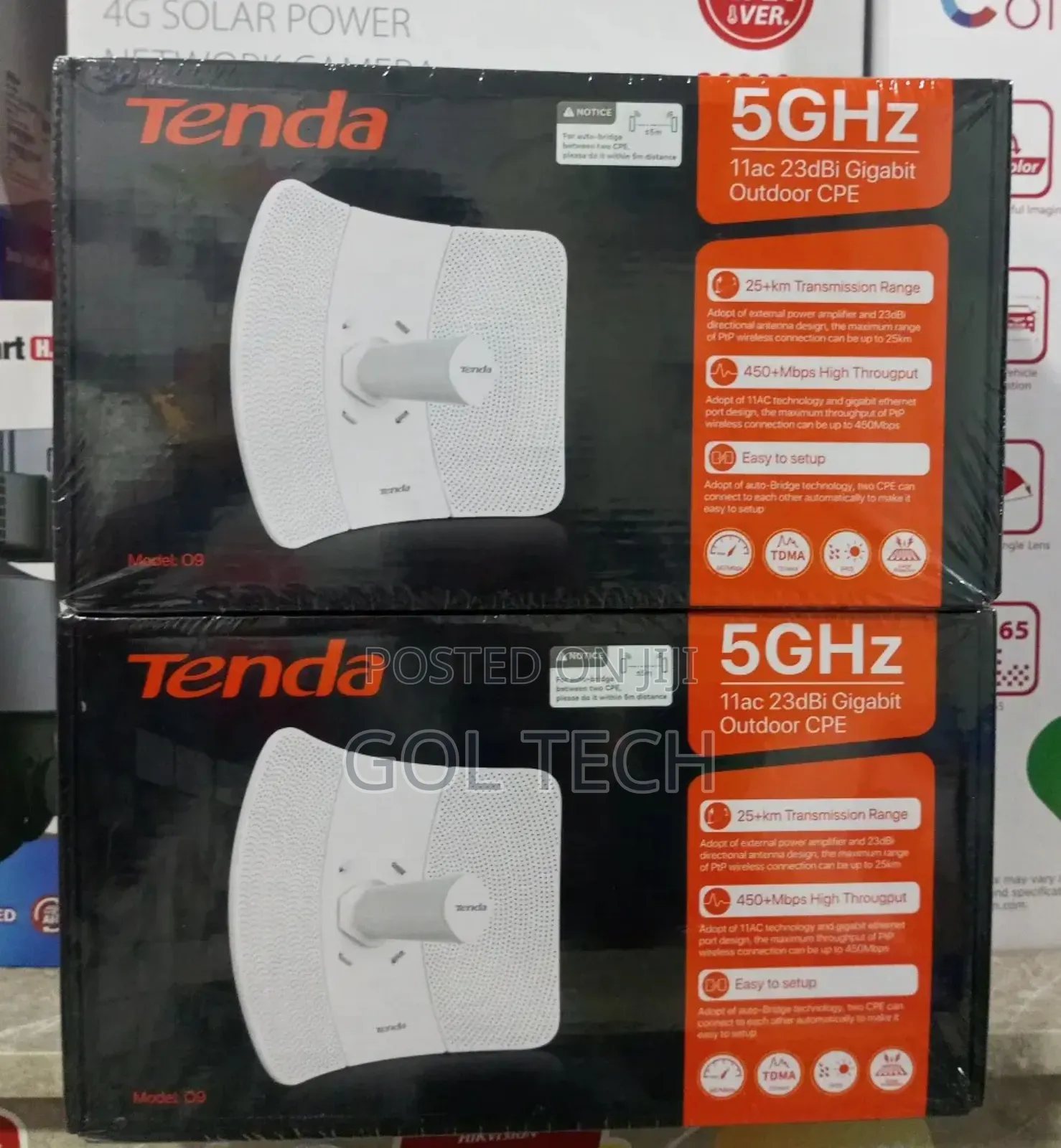 Tenda O9 5ghz 11ac 23dbi Gigabit Outdoor Cpe/Access Point