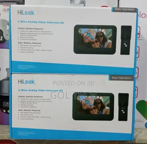 Hilook Video Intercom 4-Wire Analog Intercom Kit 7 Inches