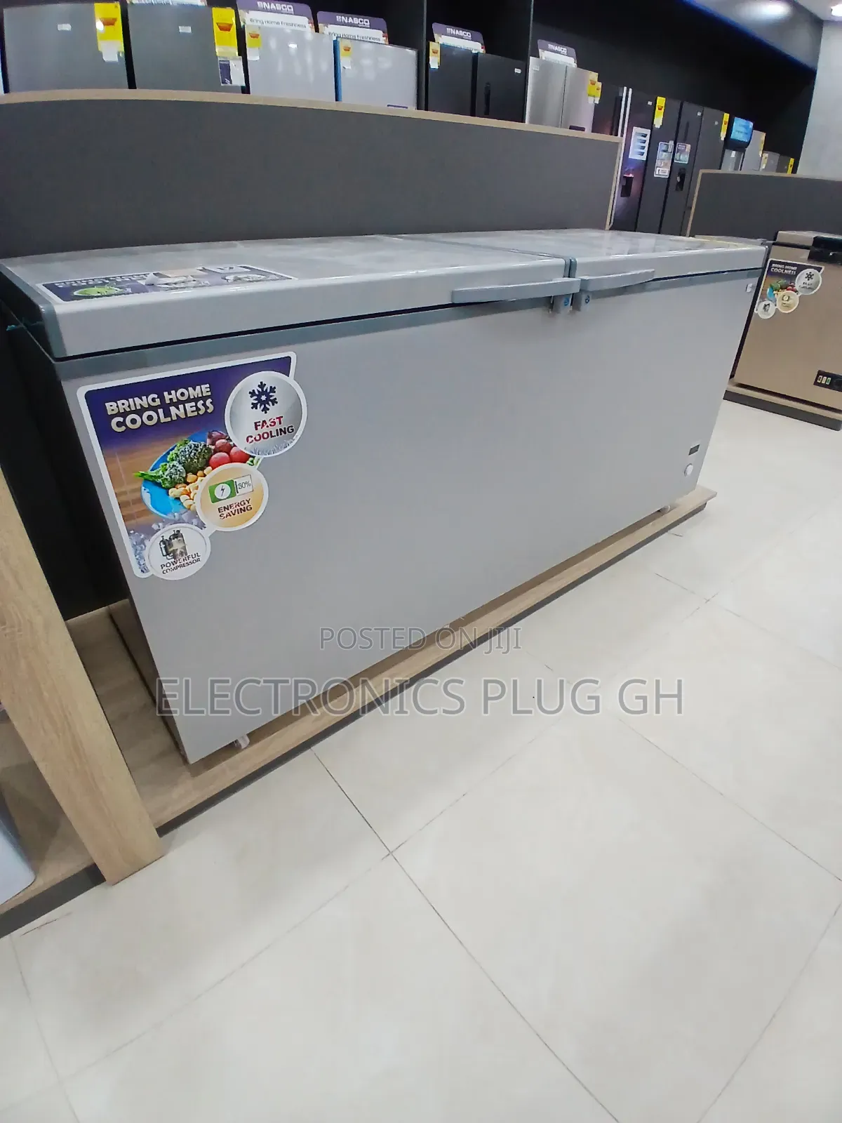 Nasco 600 Litres Double Door Chest Freezer Nas-900