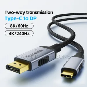 3m Type C To Displayport 2.1 Cable 8k@60hz 4k@144hz