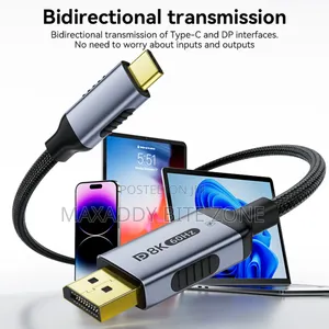 3m Type C To Displayport 2.1 Cable 8k@60hz 4k@144hz