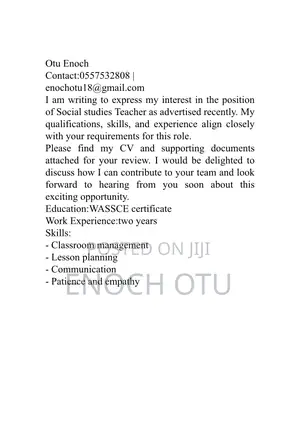 Social Studies Teacher