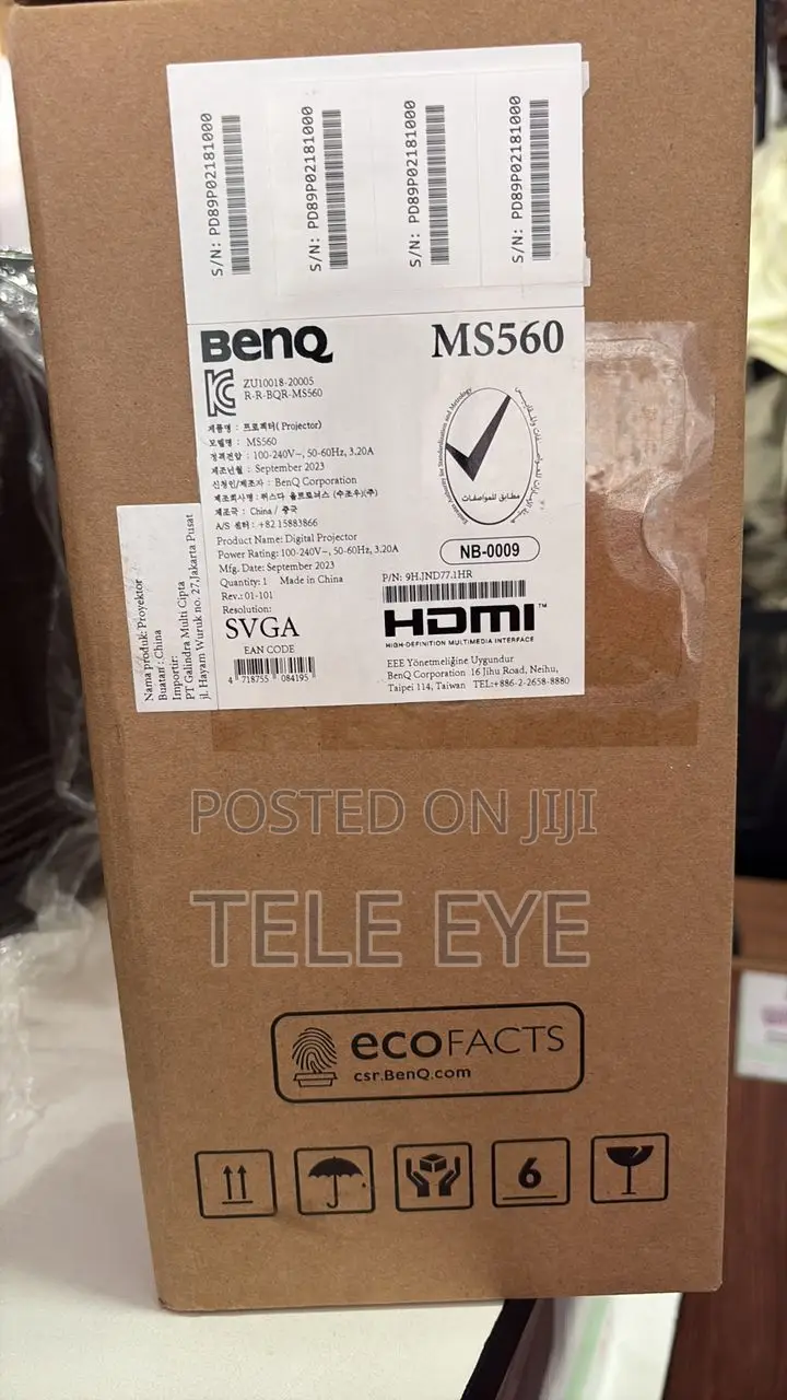 Benq Ms560 4000 Lumens Digital Projector