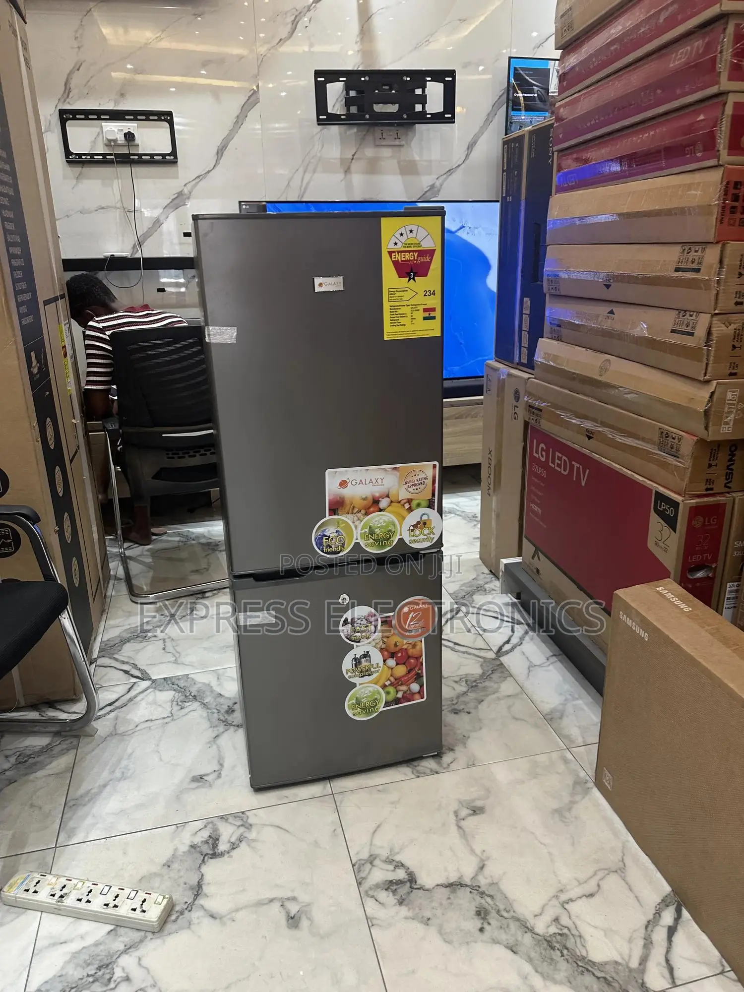 Refrigerator Double Door Fridge Galaxy GLX-200tm