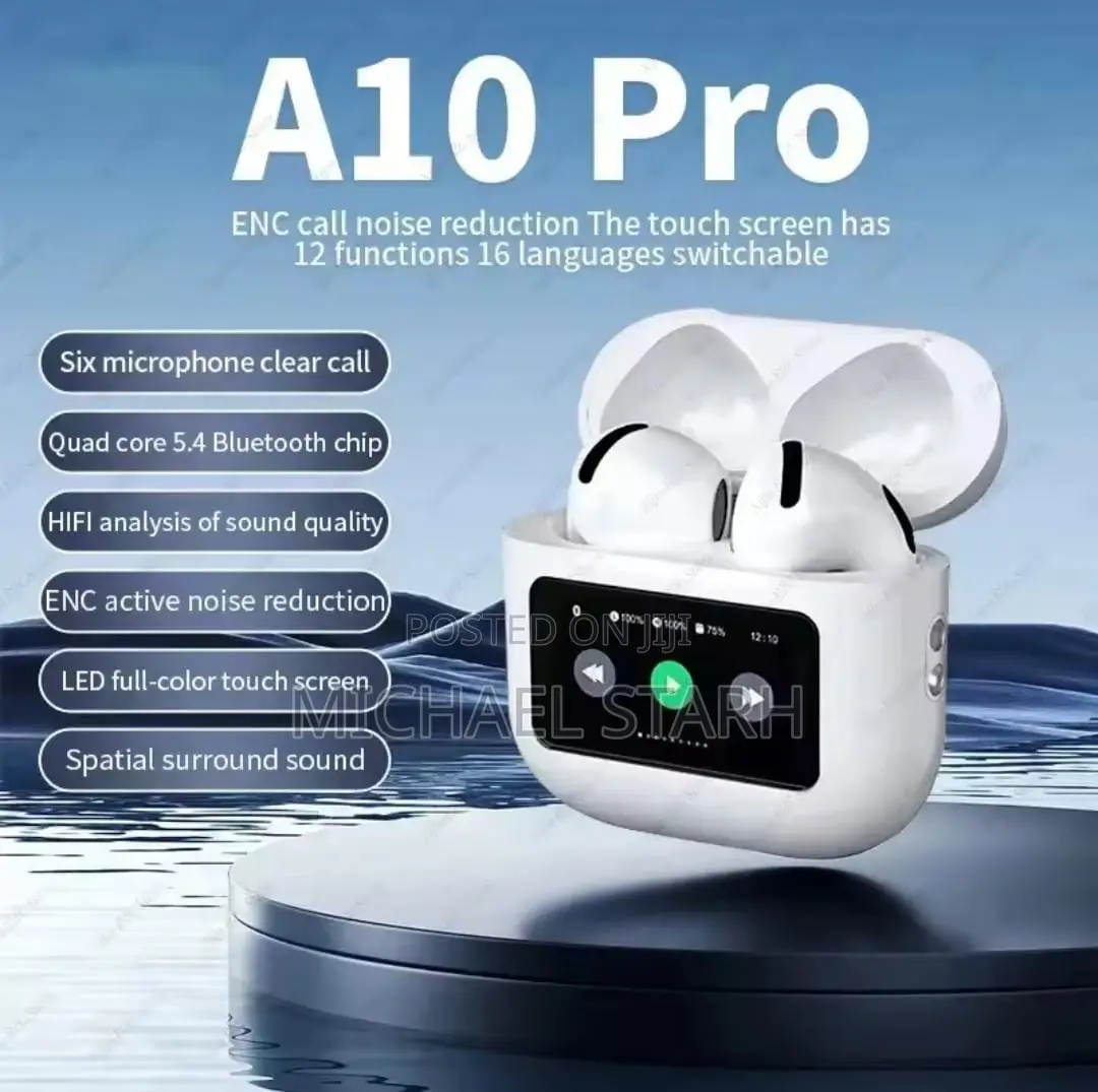 Airpod Pro Wireless Earphone With Touch Screen Displace
