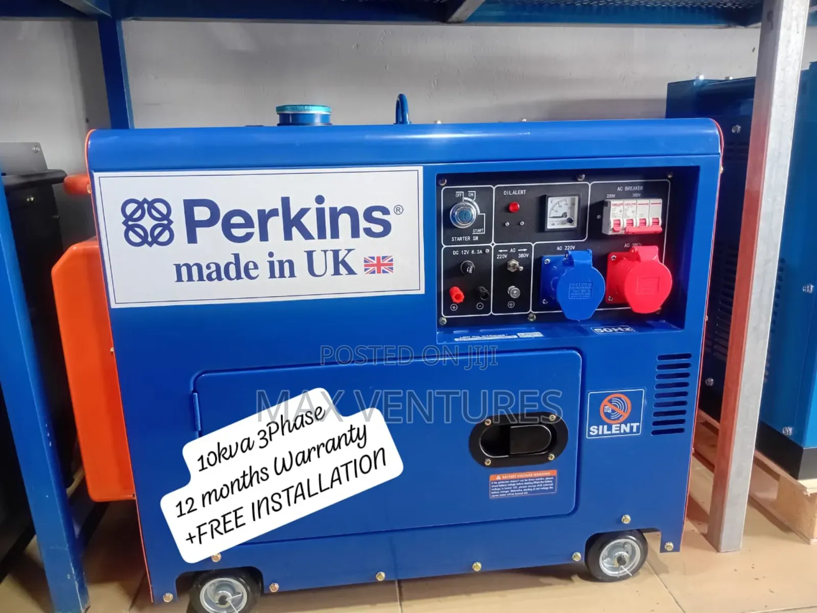 Turbo-Charged 10kva Diesel Perkins 3phase Generator 10kw