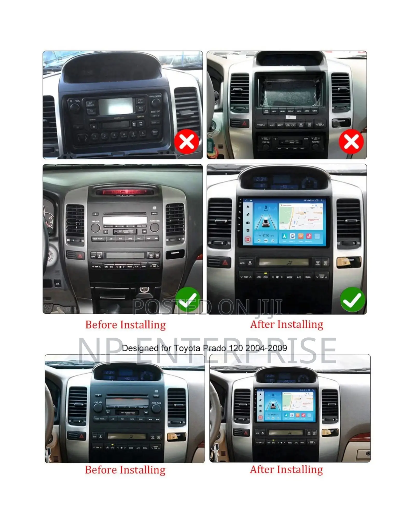 Toyota Land Cruiser Prado 2004-2009 Android Tape