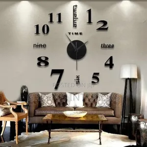 120 Cm Flameless Wall Clock Available