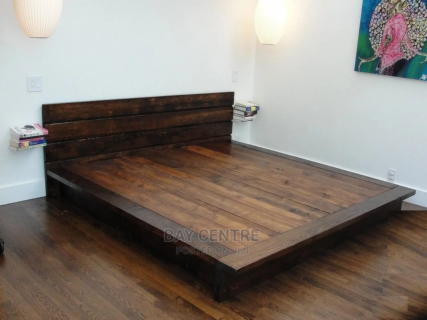Flat King Size Wooden Bed Frame