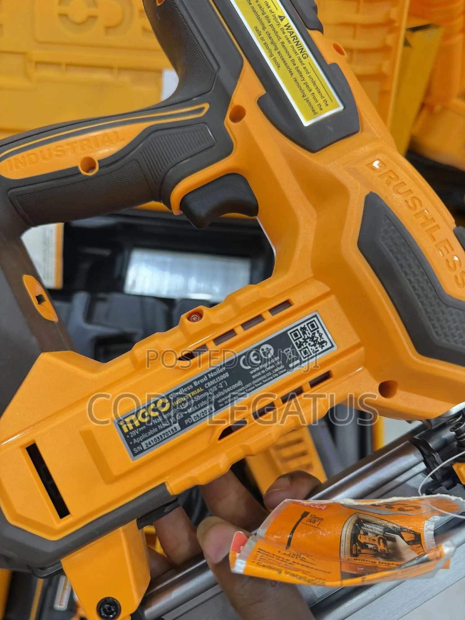 Ingco Cordless Brad Nailer