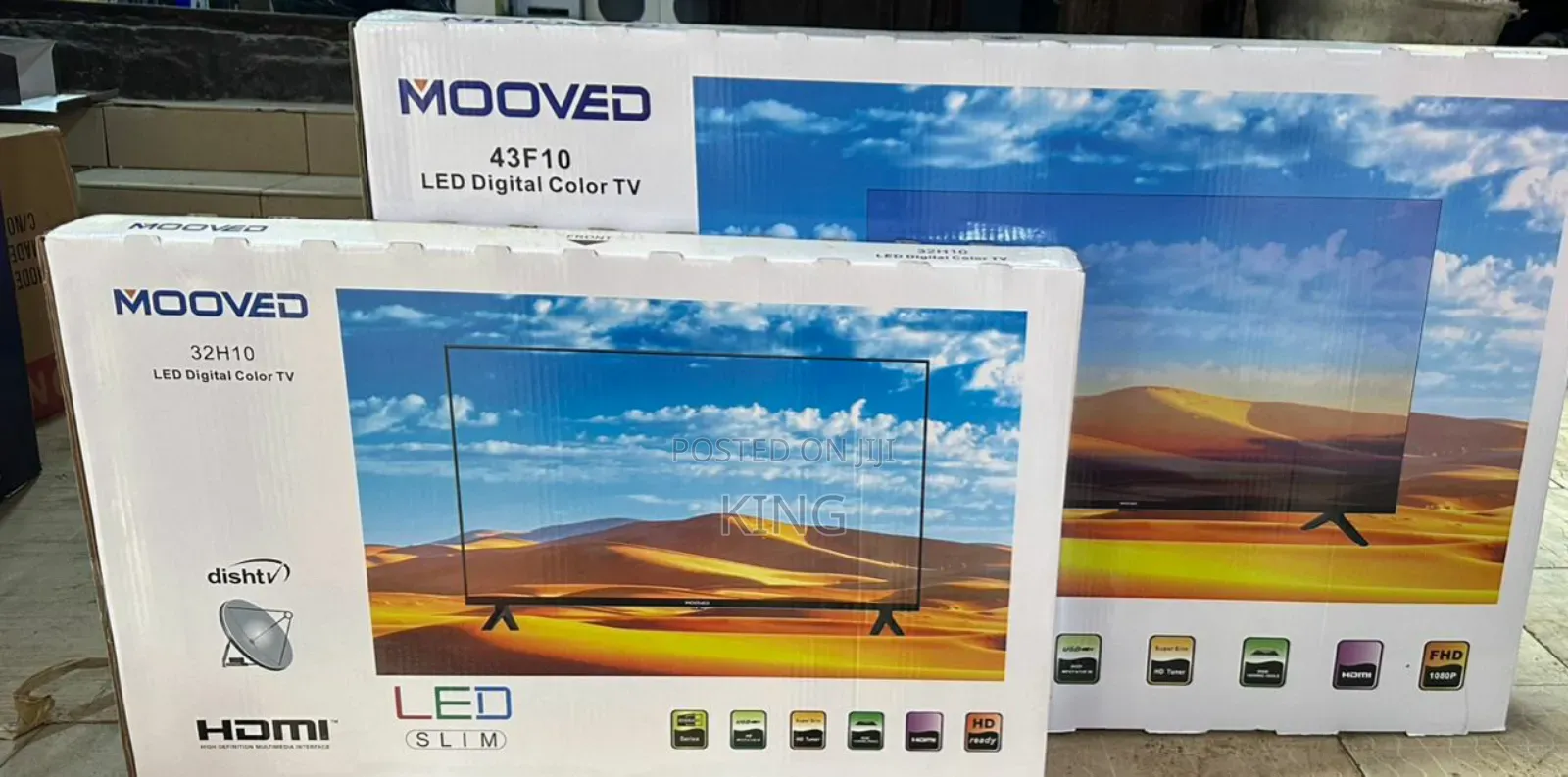 Mooved 32inches Tv Digital Satellite and Energy Saving