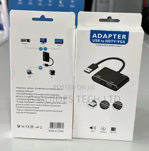 Usb 3.0 to Hdmi and Vga Adapter, Usb to Vga/Hdmi Converter