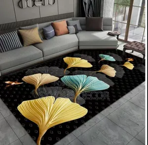 3d Floor Carpet With a Mushroom Design and Mix Colours