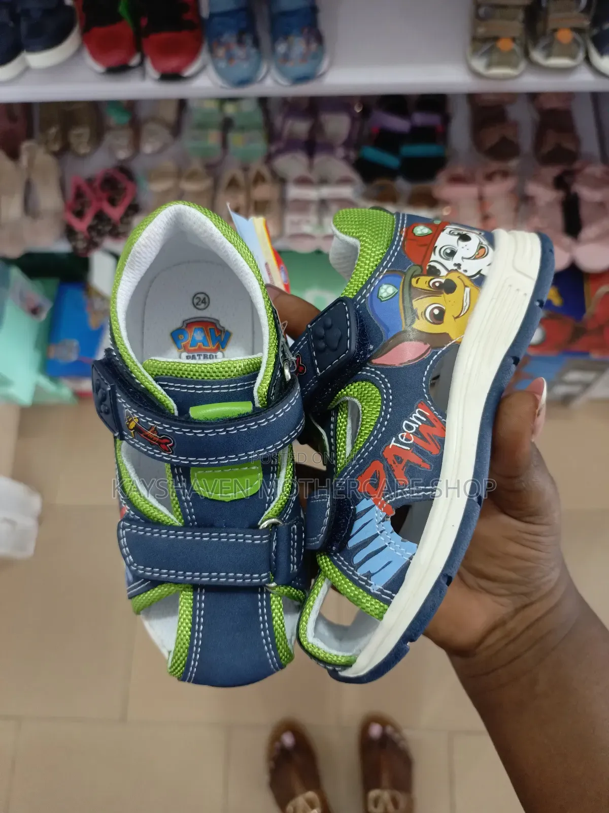 Paw Patrol Boy's Sandals Size 7/24 and 8/25