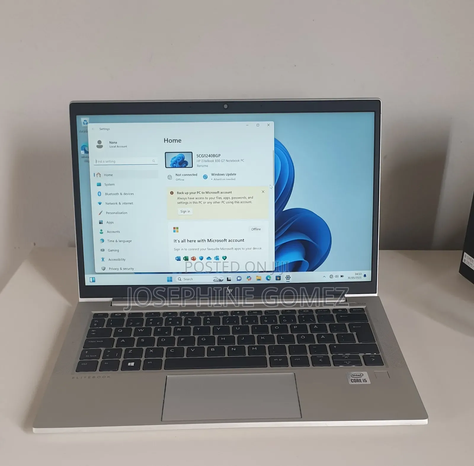 Laptop HP EliteBook 830 G7 16GB Intel Core i5 SSD 256GB