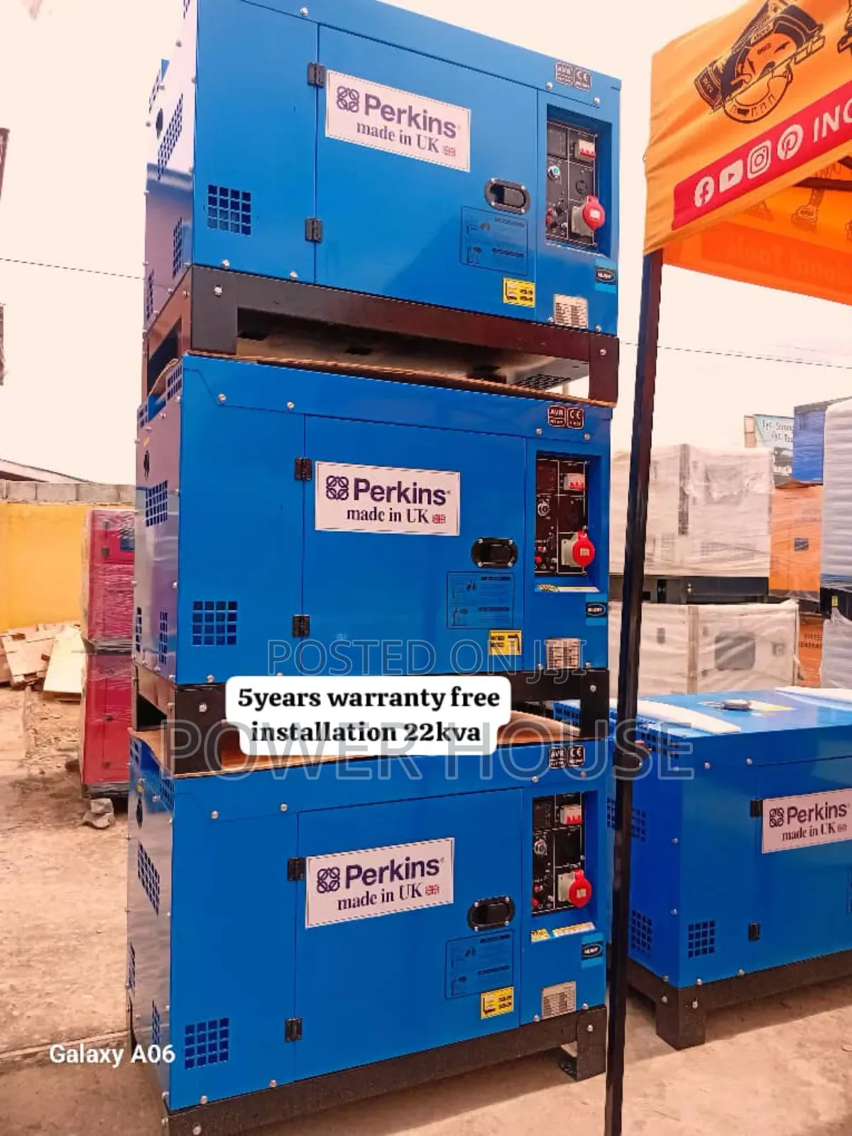 Hub Trinity 22kva Perkins Diesel Generator 22kva Perkins