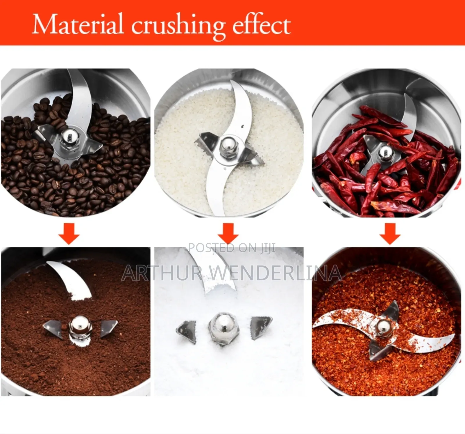 Ririhong 2000gcommercial Spices,Grain,Mill Electric Grinder