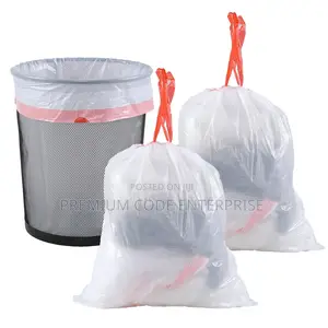 15l White Bin Liner Bags With Handle – 360pcs | Small Size