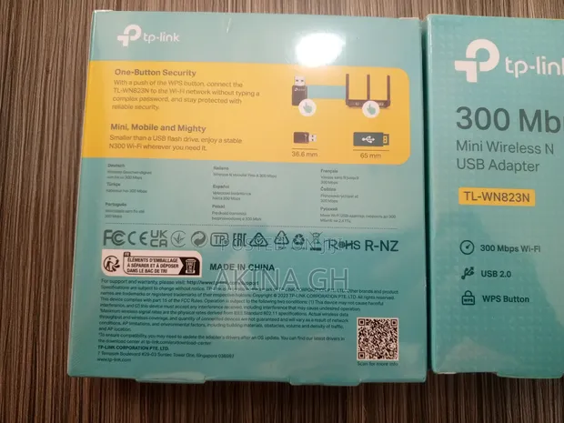 Tp-link 300mbos Mini Wireless N Usb Adapter Tl-wn823n 2