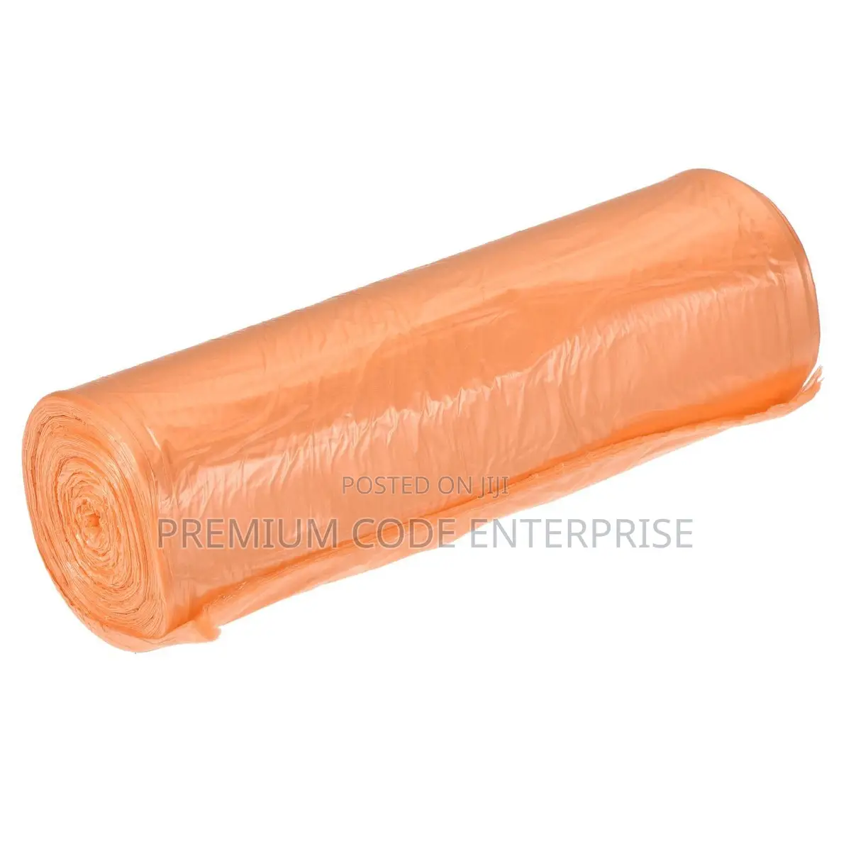 20l Orange Trash Bin Liner Bags With Handle (300pcs) Small