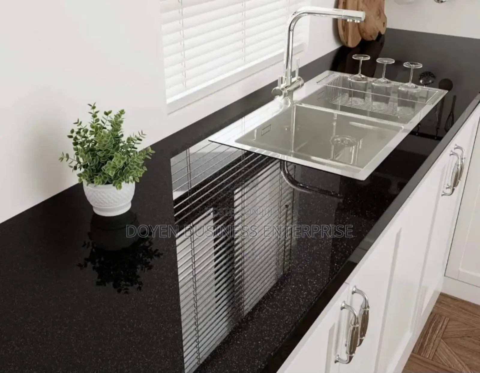 High Glossy Black With Shimmer Adhesive Sticker
